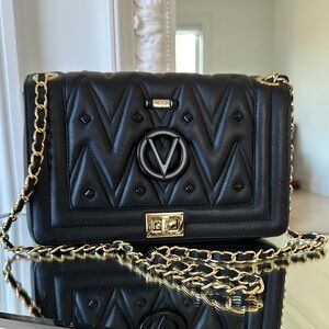Valentino by Mario Valentino Alice D Diamond Leather Crossbody Bag